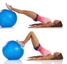 Lying Leg Curl Alternative Hamstring Ball Curl Ins Lying Leg Curls Leg Curl Ball Exercises