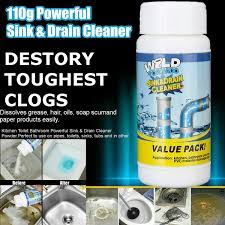 The same applies to the bathroom sink—including the faucet that's now just as reflective as my mirror—and the tiles on the shower walls. Powerful Sink And Drain Cleaner Powder Kitchen Toilet Sewer Dredge Agent 110g Drain Augers Drain Cleaning Equipment Fcteutonia05 De
