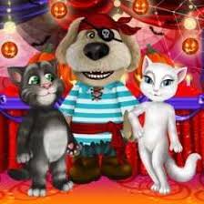Talking Tom And Angela Halloween Party Girlsugames