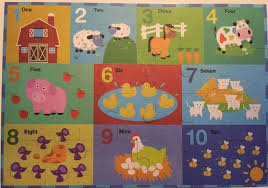 Viga Wooden Kids Floor Puzzle Educational Number Counting Ebay Kids Floor Puzzles Wooden Kids Rugs