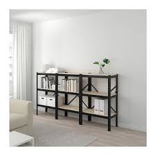 Bror Open Kast Zwart Hout Ikea Woonkamer Rekken Stellingkast Open Kast