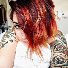 Do you want to try out the fabulous and stunning layered hairstyles for your short hair? Feels Good To Be Red Again Thanks Girrlscout Short Red Hair Red Hair Color Ombre Hair Color