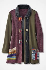 artisan dream textured patchwork jacket coldwater creek