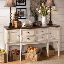 Whitesburg Collection By Ashley Furniture Cottage Style Charm In Your Dining Room Dining Room Server Buffet Decor Casual Dining Rooms