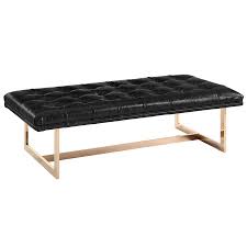 Black And White Upholstered Bench Modern Benches Orleans Black Bench Black Leather Benches Upholstered Bench Bedroom Leather Bench