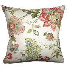 The cool purple and teal tones give it a nice, modern pop in the. Adele Floral Throw Pillow Cover Overstock 11902998