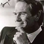 Autographed Tommy Lee Jones Painting by Pd