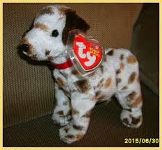 Ty Beanie Baby Bo Brown Dalmation Dog Brand New Mint Tag W Tag Protector Beanie Babies Value Baby Beanie Dog Branding