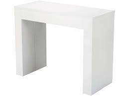 Console Extensible L 270 Cm Max Peninsule Coloris Blanc Vente De Console Conforama Table De Salle A Manger Extensible Console Extensible Table Extensible