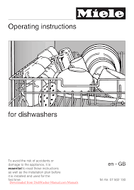 Maybe you would like to learn more about one of these? Miele G 1202 Sci Dishwasher User Guide Manualzz