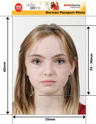 The size of the passport photo is not the same in every country. German Passport And Visa Photos