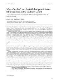 Sammlung des muzeum narodowe w szczecinie). Pdf Out Of Arabia And The Middle Upper Palaeo Lithic Transition In The Southern Levant