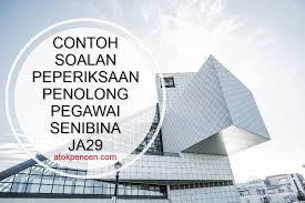 Contoh Soalan Peperiksaan Penolong Pegawai Senibina Ja29