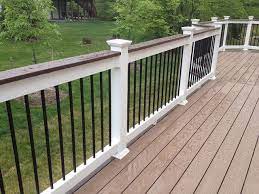 Shoreline Vinyl Railing Northern Va Deck Railings Building A Deck Deck Railing Design
