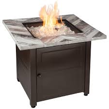 Blue rhino uniflame fire pits pit. Uniflame Duvall 30 Square Printed Faux Wood Mantel Lp Gas Patio Fire Pit Gad15287sp