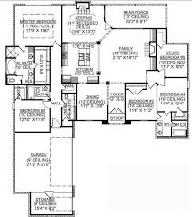 653725 1 Story 5 Bedroom French Country House Plan House Plans Floor Plans Home Pla House Plans One Story French Country House Plans Country House Plans