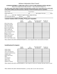 Baltomore form c 'sliver… madfut ruud gullit netherlands goals : Baltimore Independent School Council Common Referral Form Fill Out And Sign Printable Pdf Template Signnow