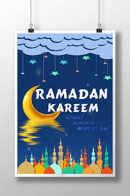 Bulan suci ramadhan merupakan bulan kesembilan pada penanggalan hijriah. Cartoon Blue Ramadan Posters Psd Free Download Pikbest