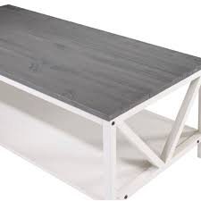 Coffee tablerjavedthe table is a beautiful table however it did have a chip in it, so i was disappointed as i paid full price.3. 48 Inch Distressed Farmhouse Coffee Table Grey White Wash By Walker Edison