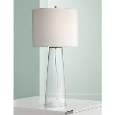 Marcus Clear Glass Tapered Column Table Lamp 8w694 Lamps Plus In 2020 Clear Glass Lamps Glass Tapers Table Lamp
