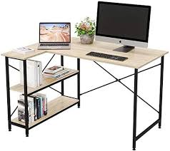 New Bestier Computer Desk Storage Shelves Under Desk Small L Shaped Corner Desk Shelves 47 Inch Writing Desk Table Storage Tower Shelf Home Office Desk Sma In 2020 Desks For Small Spaces