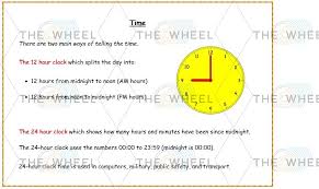 24 Hour And 12 Hour Time Poster And Conversion Chart