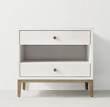 Aubrey Shagreen 2 Drawer Nightstand