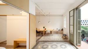 Patterned Floor Tiles Mark Out The Original Layout Of This 1930s Apartment In Barcelona Restored By Local Archite Apartment Renovation Apartment Interior Home