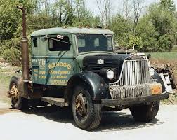 Image result for Brockway Light Blue 1946 Truck