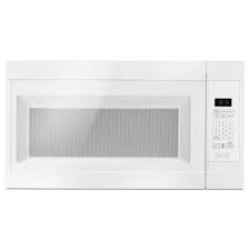 Whirlpool 1 1 Cu Ft Over The Range Low Profile Microwave Hood Combination In White Wml75011hw The Home Depot Range Microwave Microwave Hood Microwave