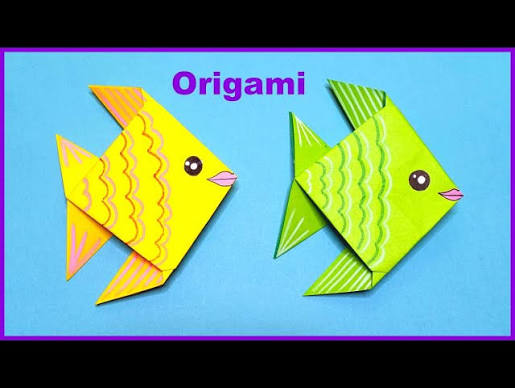 Pez de papel en origami | LUNA MIA