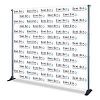 Order online custom large format printing for banners, posters, canvas, decals, tradeshow displays w/ top quality fast turnaround & 5 star rated. Same Day Step Repeat Banner And Back Drop Printing Samedayrushprinting Com