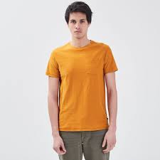 Les membres ont aussi cherché. T Shirt Manches Courtes Jaune Moutarde Homme Bonobo