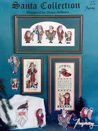 Cross Stitch Pattern Santa Collection Diane Arthurs Imaginating Christmas Cross Stitch Chart Counted Cross Stitch