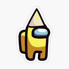 Yellow Crewmate With Party Hat Millions Of Unique Designs By Independent Artists Find Your Thing Party Hats Yellow Party Yellow