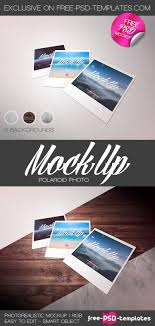  Free Polaroid Photo Mock Up In Psd Polaroid Photo Psd Template Free Mockup