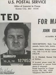 USPS Wanted Poster John Eugene McKay Alias Robert Horner Mail Fraud Kansas  City