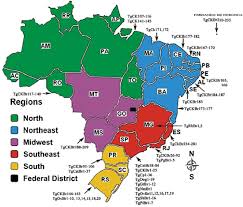Create your own custom map of brazil. Map Of Brazil With 5 Regions And Distribution Of Human Population And Download Scientific Diagram