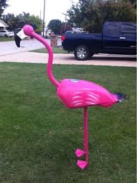 Julie Stokes Win The Day Metal Flamingos Flamingo Yard Art Scrap Metal Art Metal Art