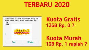 Trik ini merupakan trik yang sangat bombastis karena dengan mengikuti trik ini anda dapat memperoleh. Kuota Gratis Indosat 12gb Rp 0 Kuota Murah 1gb 1rupiah Youtube