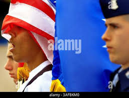 A local high School ROTC team competes at the annual South Carolina Air  National Guard sponsorsed "Top Gun" Drill Meet at McEntire Air National  Guard Station, South Carolina. Area high school ROTC