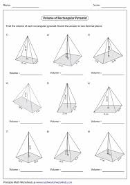Volume Of Rectangular Pyramids Math Methods Mental Math Math
