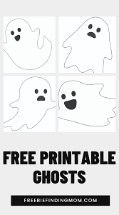 Free Ghost Printables 5 Options In 2020