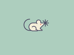 White Mouse Mouse Illustration Mouse Logo Cute Rats