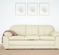 Sofa Kulit | Frame Kayu Jati | Panjang 230 cm dan 110 cm ...
