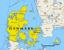 Bordé par la mer baltique et Cartes Du Danemark Carte Monde Org