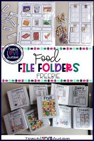 Food Work Tasks Or File Folders Freebie This Free Download Is Full Of Materials Related To Food Your Special Education Stud Work Binder Work Task Task Boxes