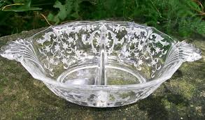 Vintage antique cut glass cobalt stemmed wine glass etched floral pattern. Antiques Art Vintage