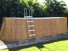 rietmatten kopen groot assortiment en gratis verzending bovengronds zwembad zwembad achtertuin diy outdoor decor