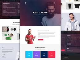 Personal Website Psd Template 2 Freebiesbug Portfolio Website Template Free Website Templates Portfolio Website